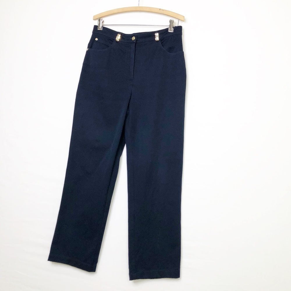 St John sport by Marie Gray Navy blue high rise, jeans - Picture 5 of 11